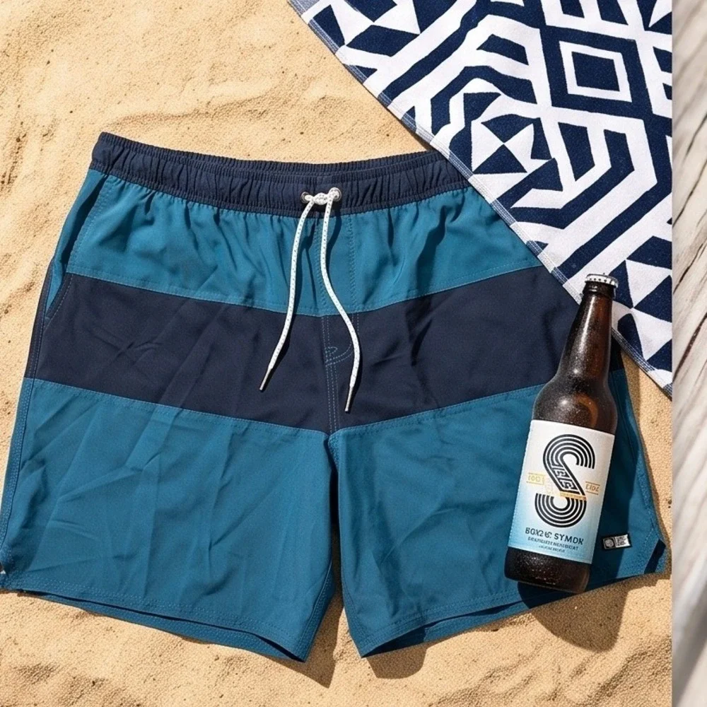 Salty Crew Mens 2XL Blue Colorblock Board Shorts Swim Trunks NWT